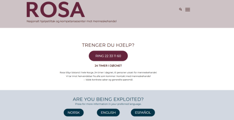 Forside rosanorge.no